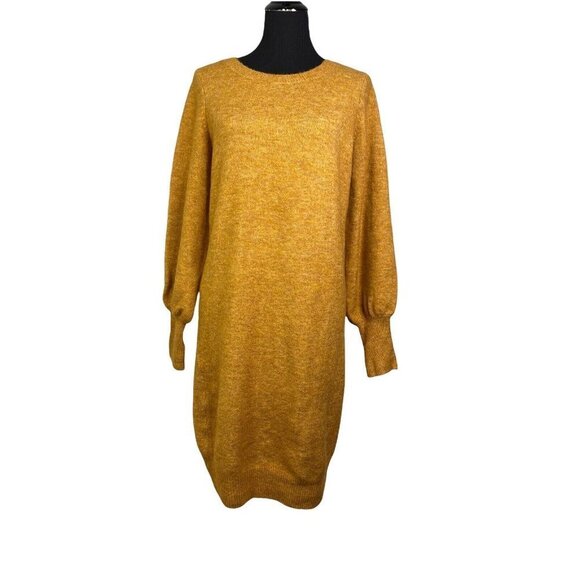 Vero Moda Women's Simone Long Blouson Sleeve Sweater Dress SZ M - Picture 2 of 9
